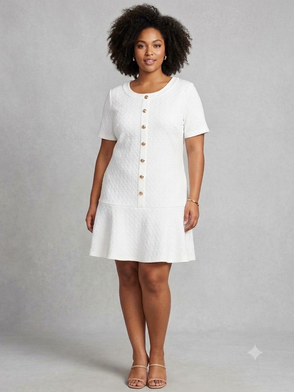 #283 Tommy Hilfiger White Short-Sleeve Dress